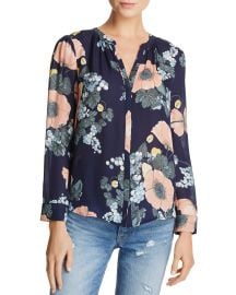 Joie Amarant Floral Silk Top at Bloomingdales